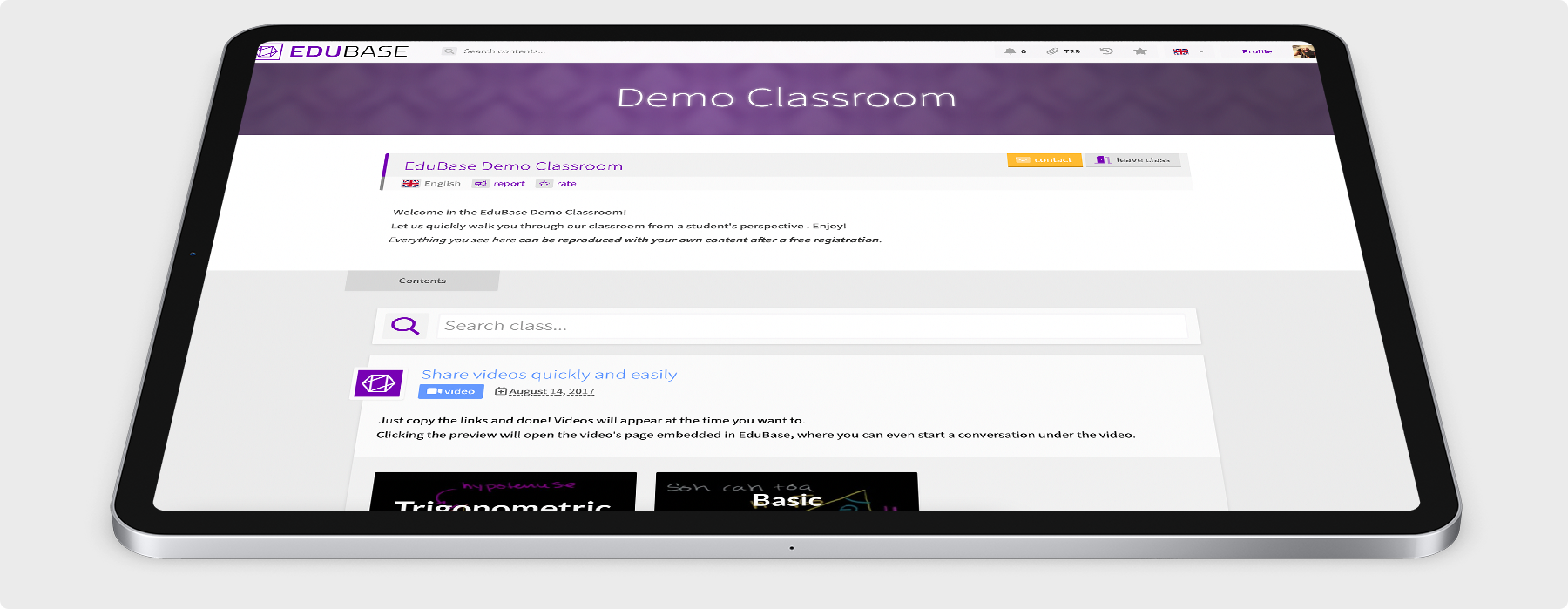 EduBase Demo Classroom